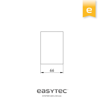 Preview: easytec Flachkanalverbinder in der Größe 220 x 90 mm
